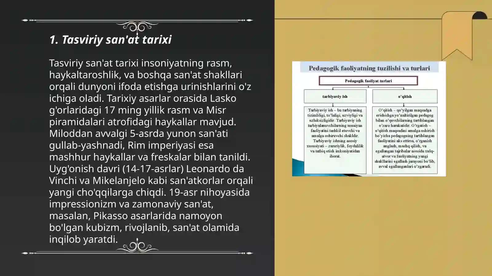 Tasviriy faoliyatning asosiy turlari 3