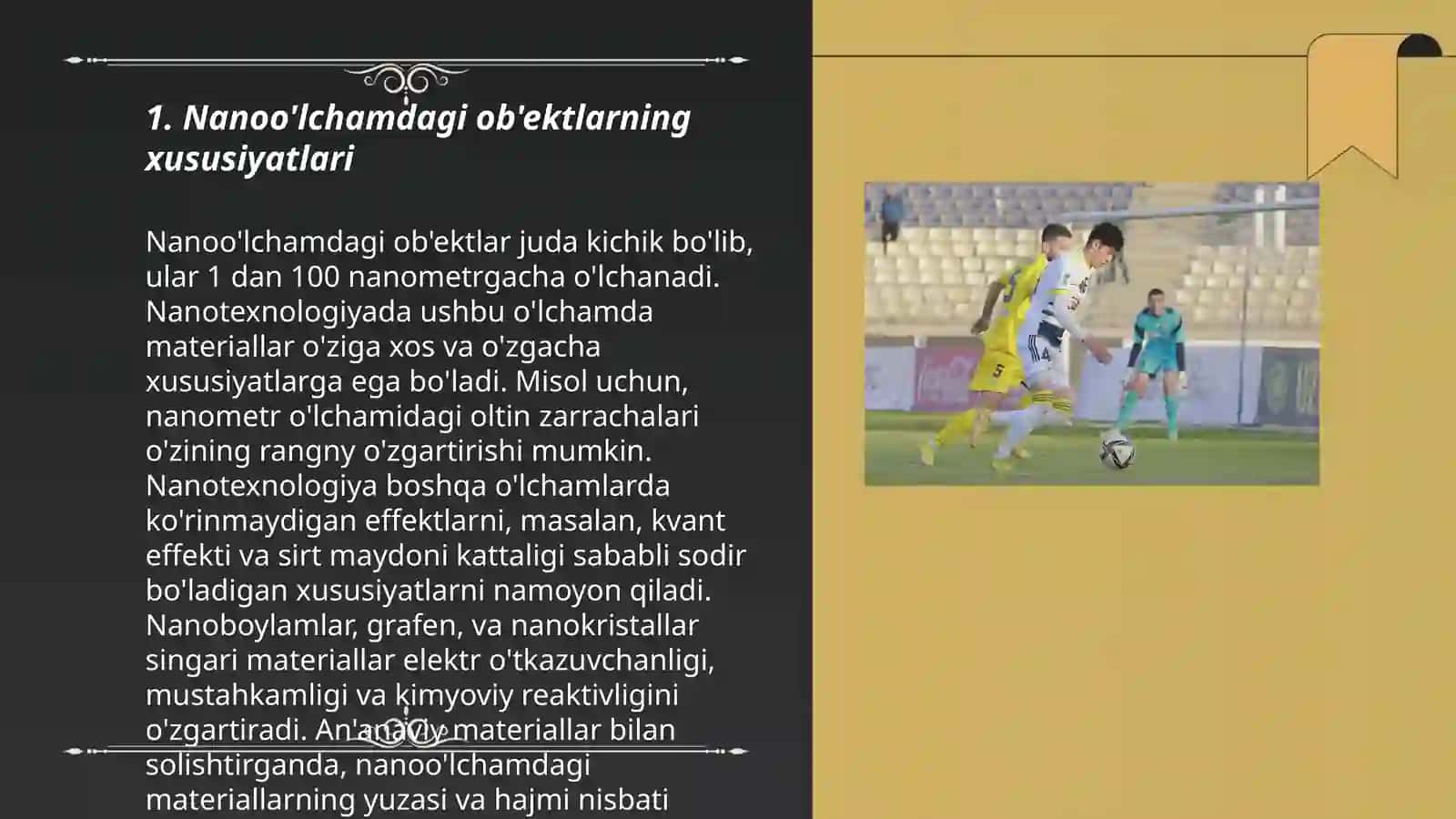 Nanotexnologiyalarda o'lcham effekti 3
