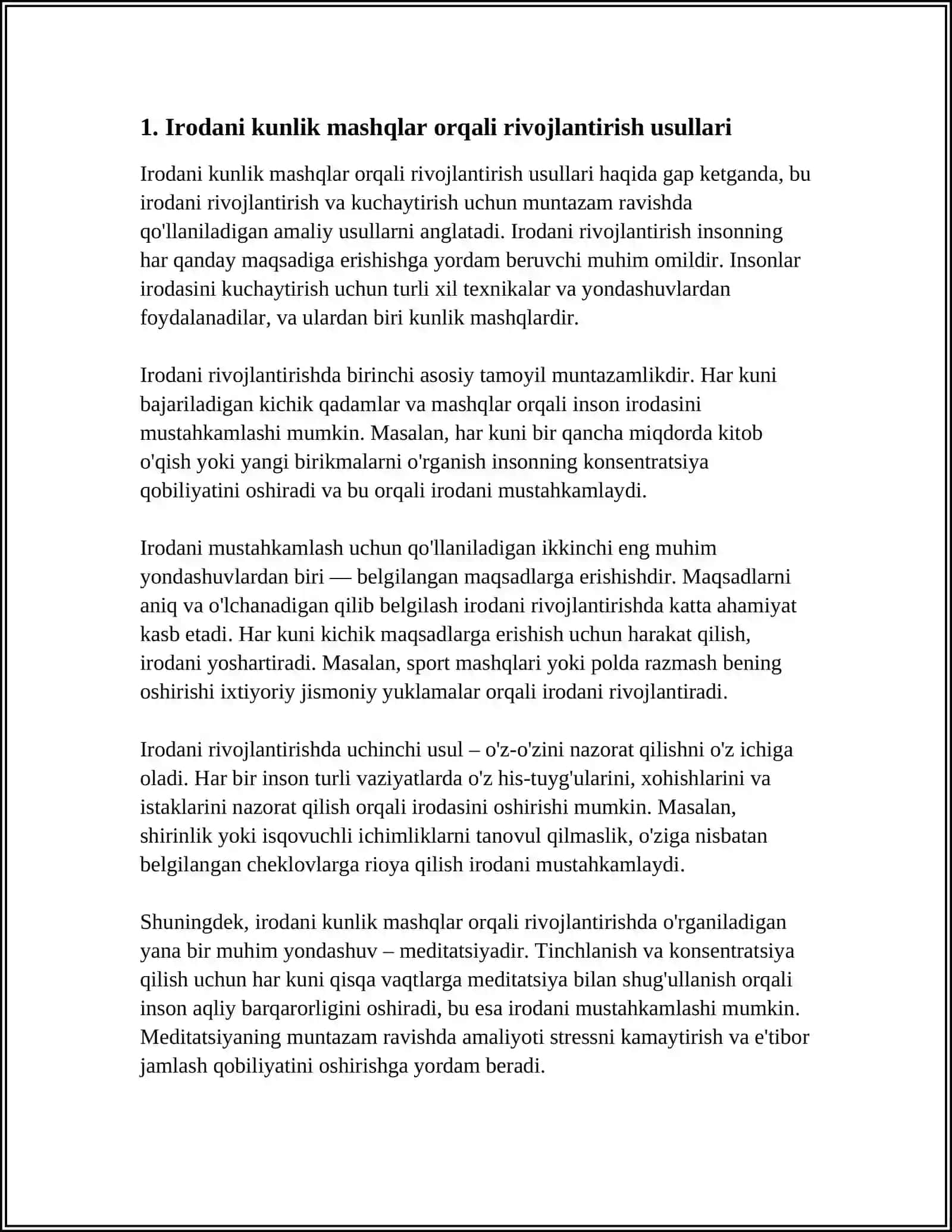 IRODANING AMALIY OʻRGANISH IMKONIYATLARI 3