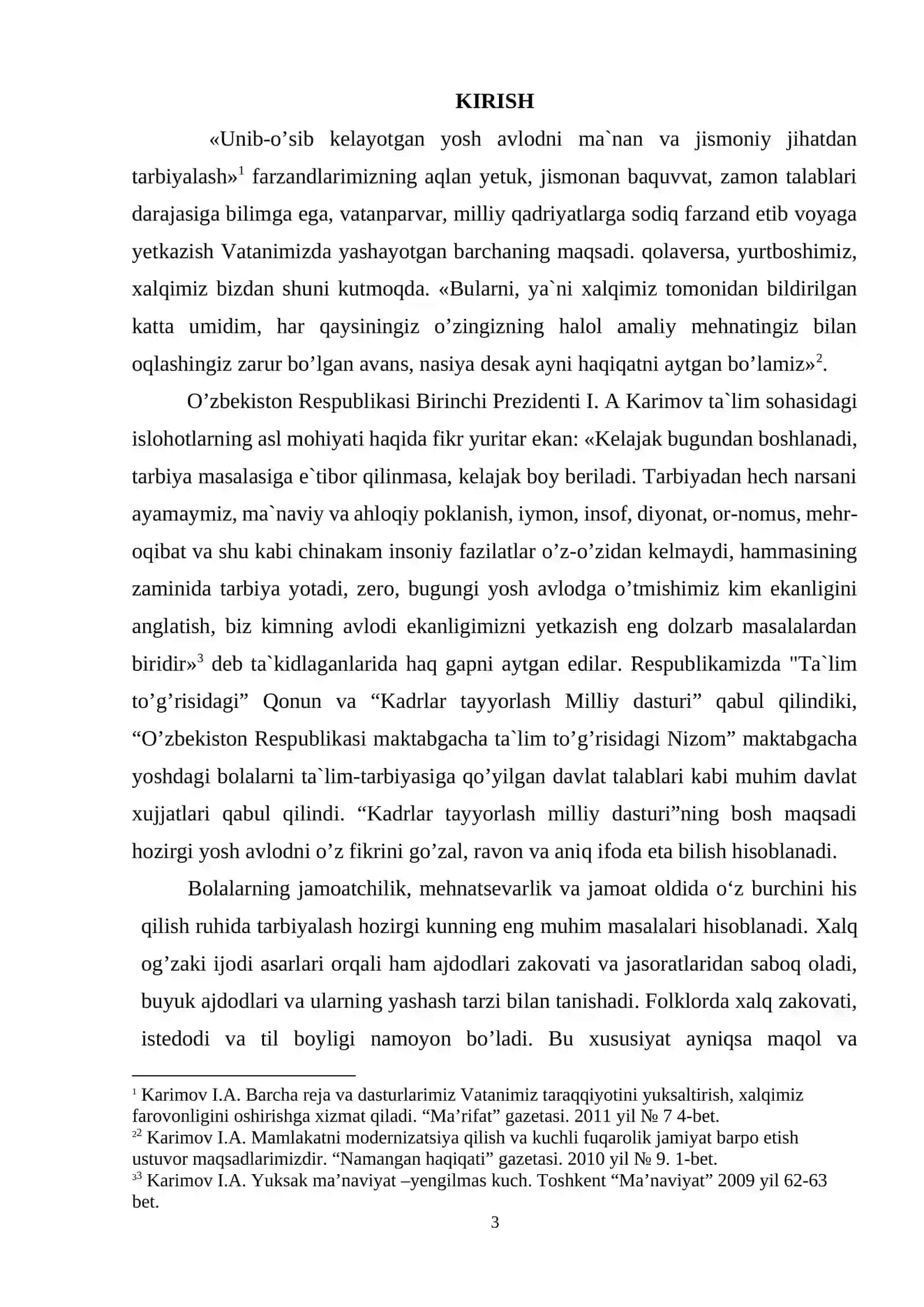 Tez aytishlarni o'rgatish ishlanma - loyihasi 3
