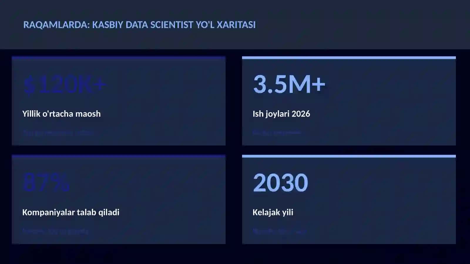 Kasbiy data scientist yo'l xaritasi 3