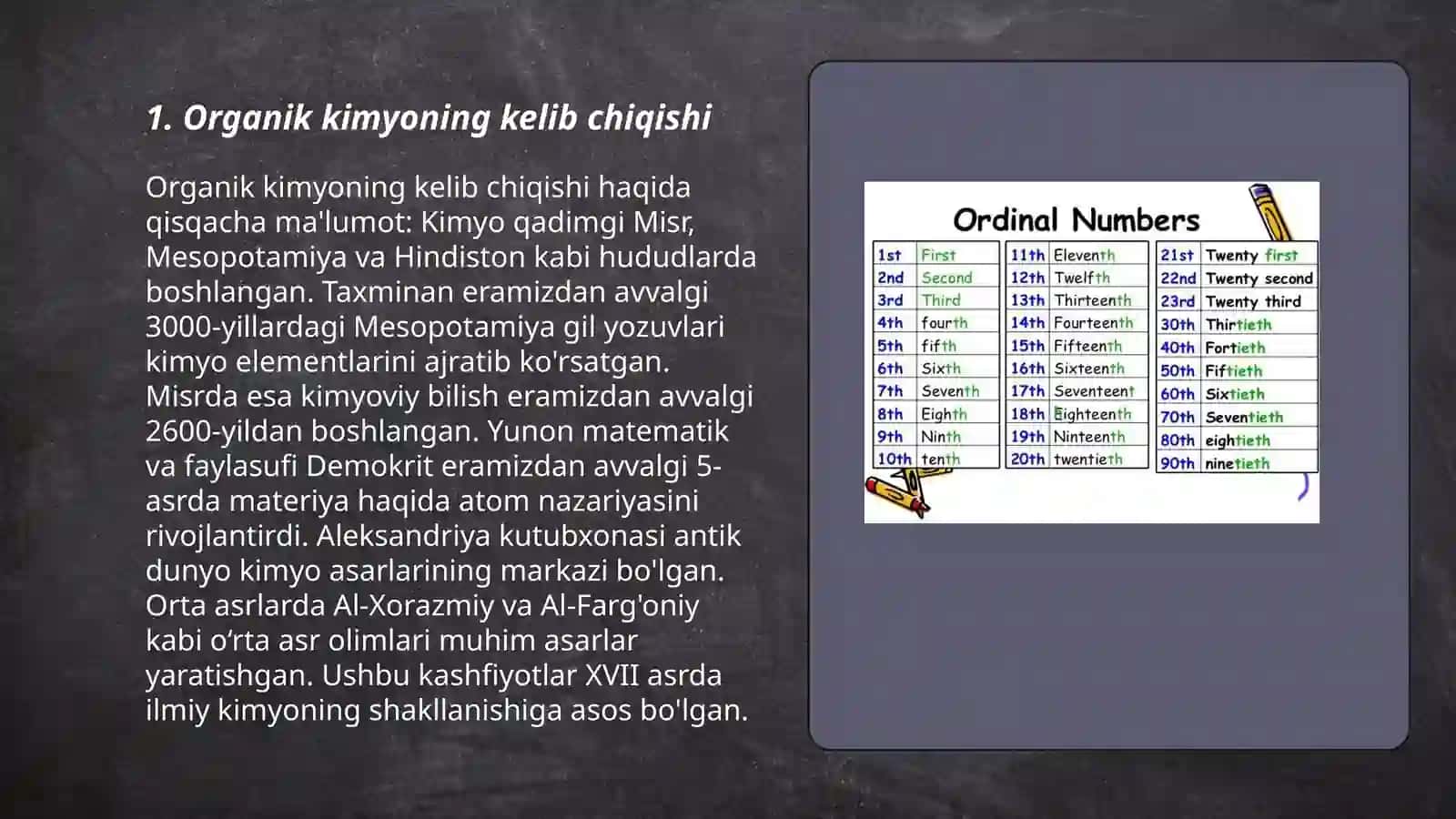 Organik kimyoning rivojlanish tarixi 3