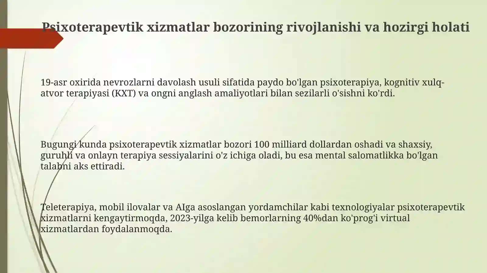 Psixoterapevtik xizmatlar bozori 3