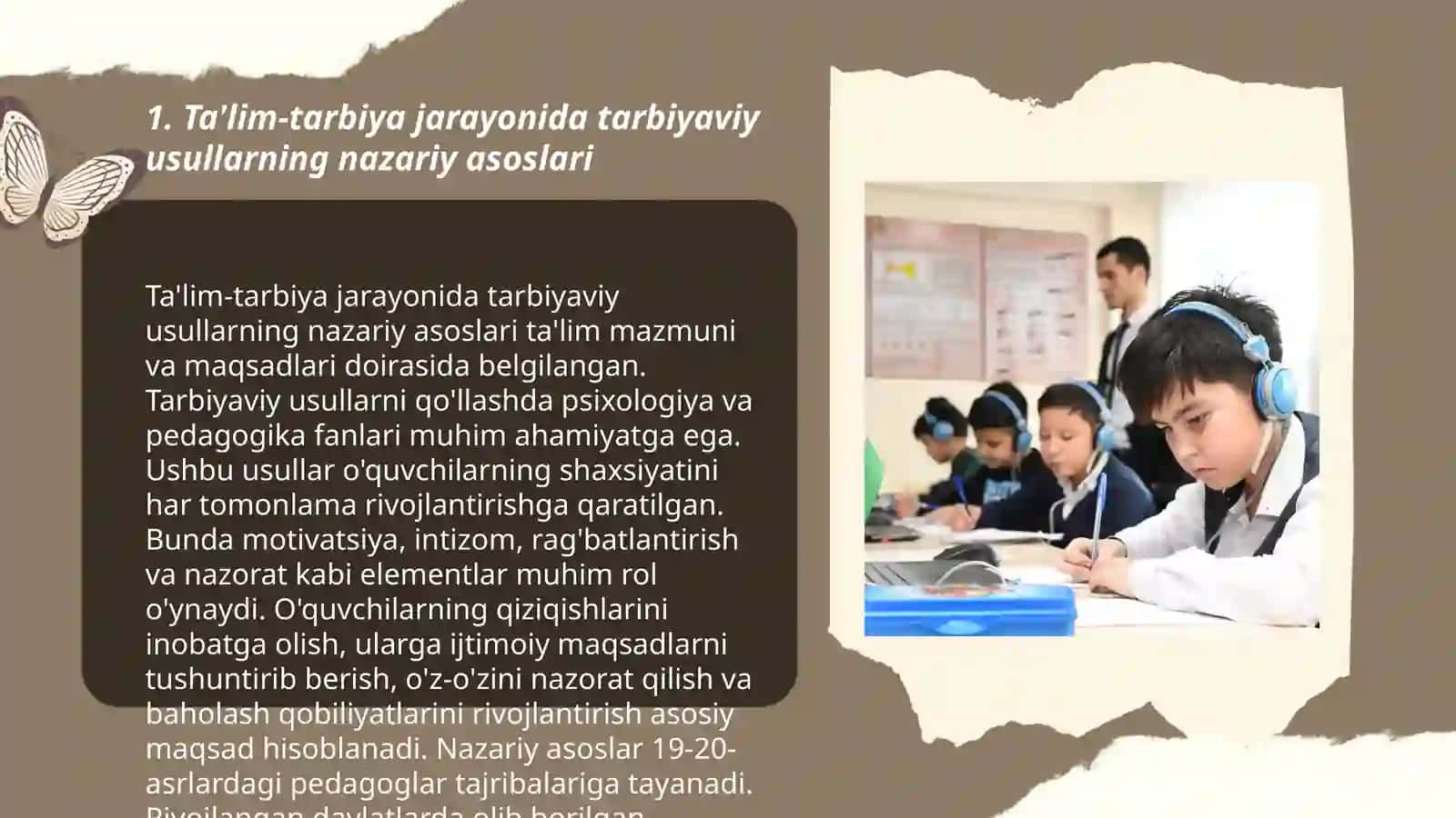 Ta'lim-tarbiya jarayonida tarbiyaviy usullarning nazariy asoslari 3