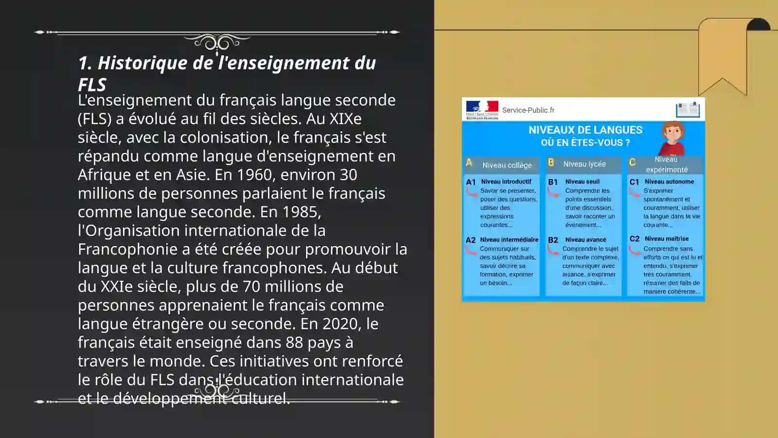 Introduction a la theorie francais langue seconde FLS 3