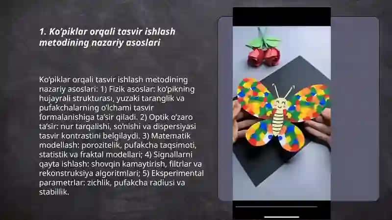 Ko’piklar orqali tasvir ishlash metodi 3