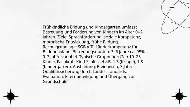 Frühkindliche Bildung und Kindergarten 3