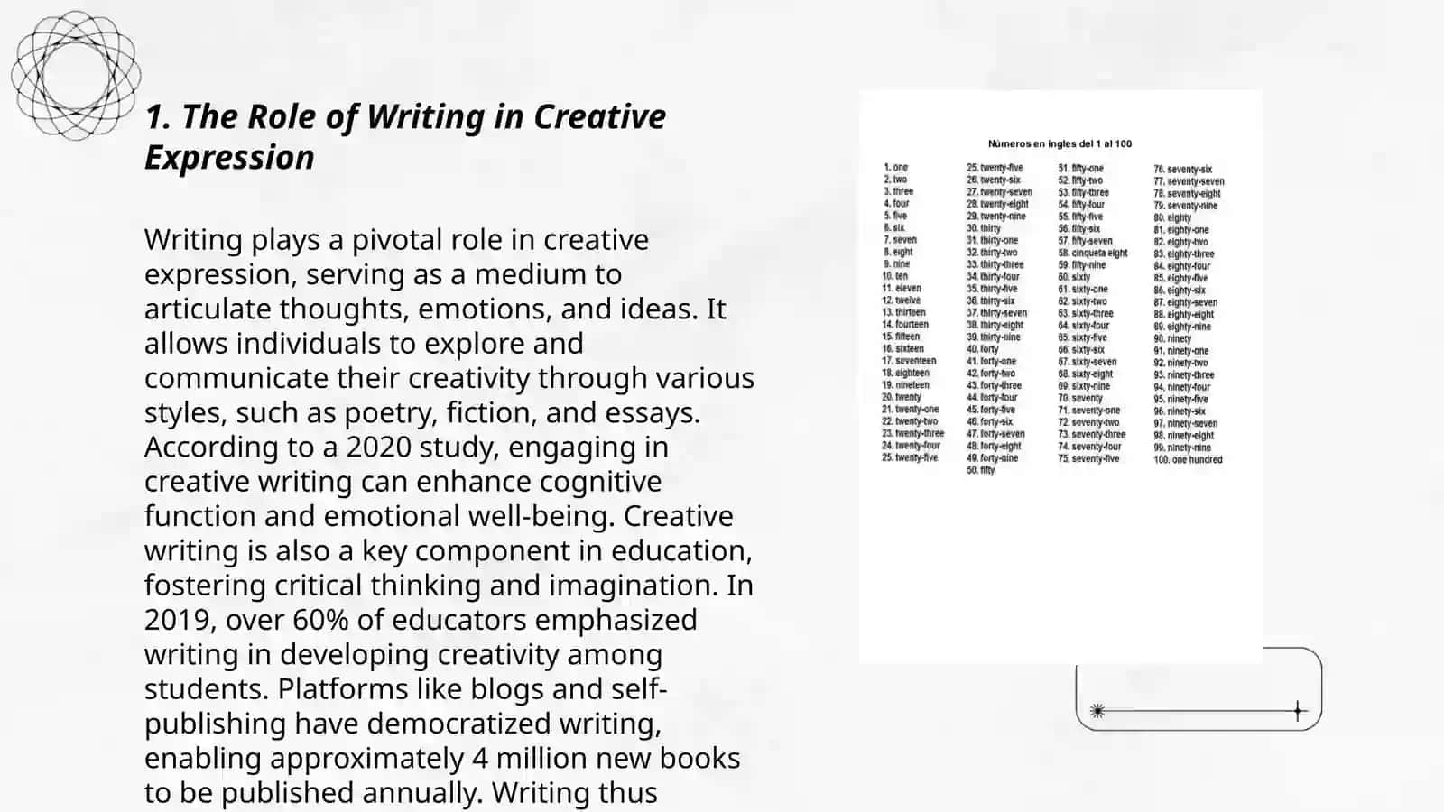 Writing as a Tool for Creativity and Communication 3