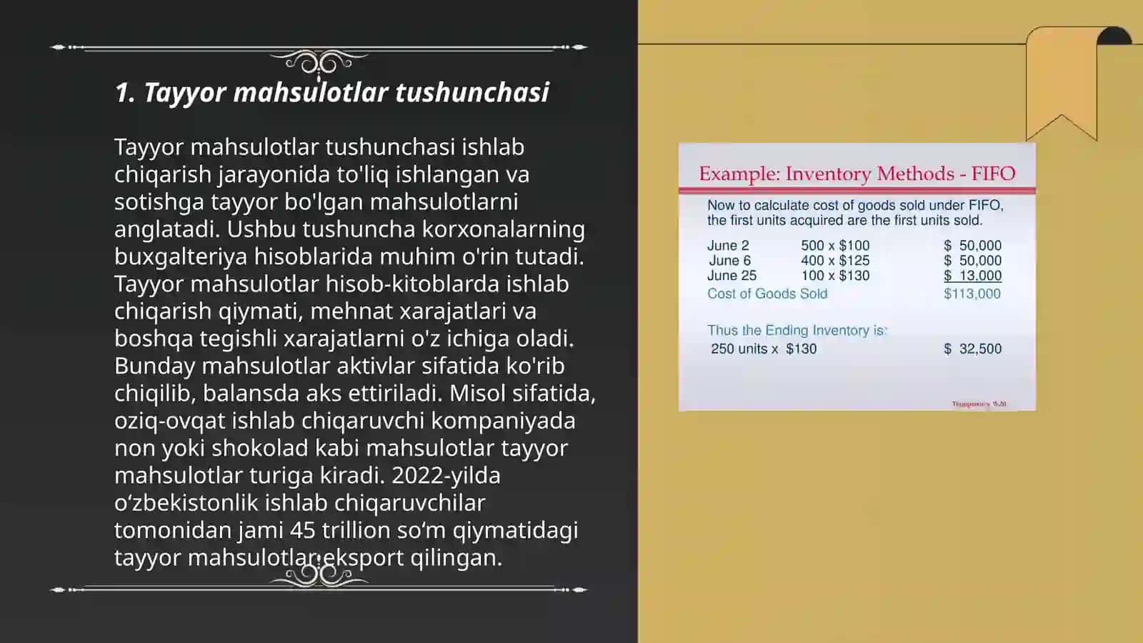 Tayyor mahsulotlar tushunchasi 3