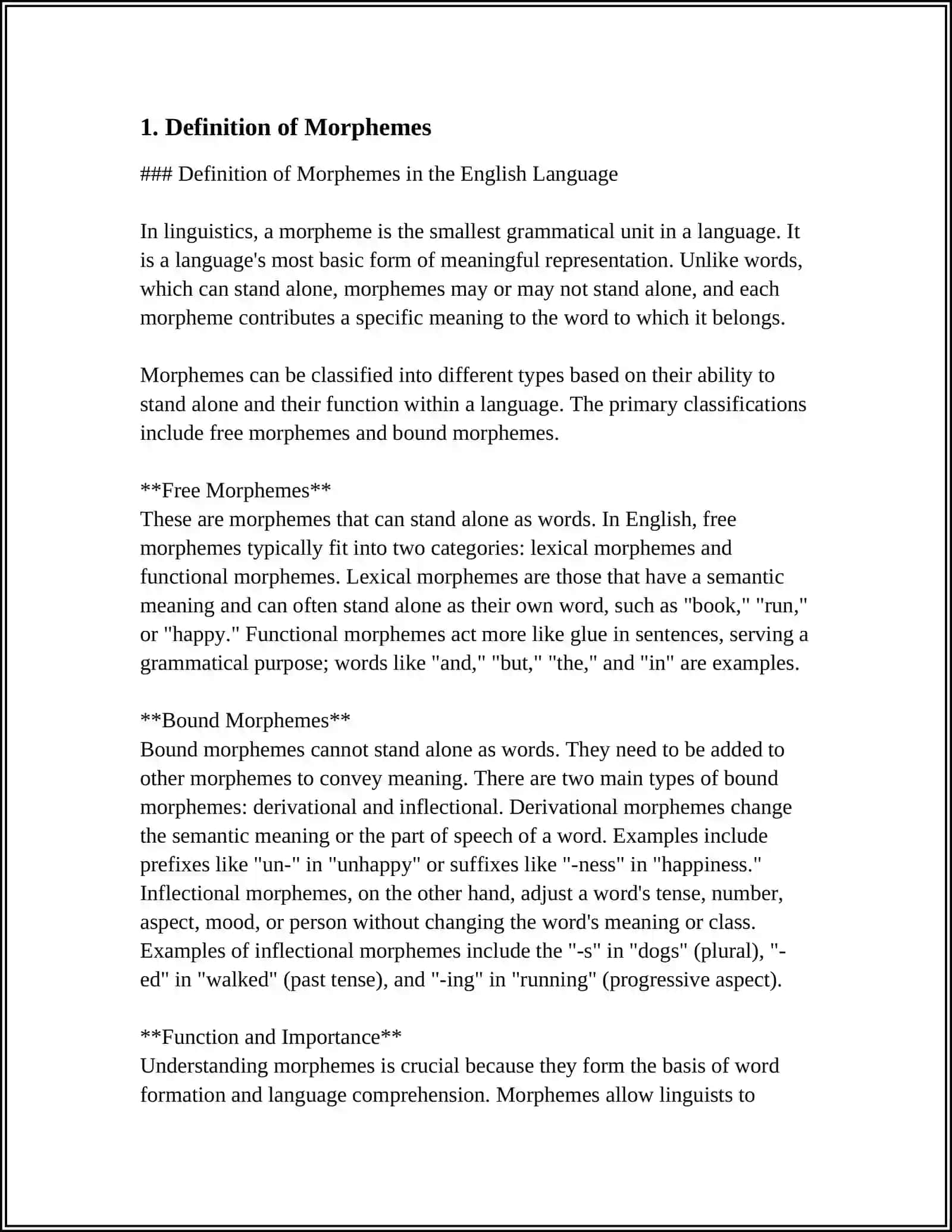 MORPHEME AND ALLOMORPHEMES 3