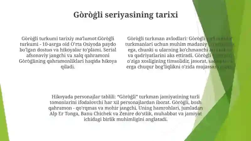 Gòròģli Turkumidagi Dostonlar Tahlili 3