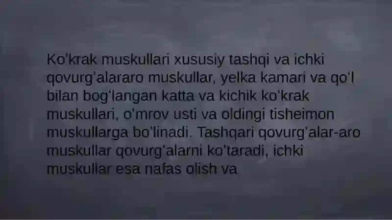 Ko'krak mushaklari 3