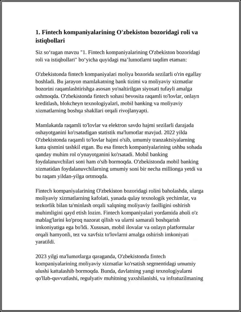 FINTECH KOMPANIYALARI VA LOYIHALARI 3