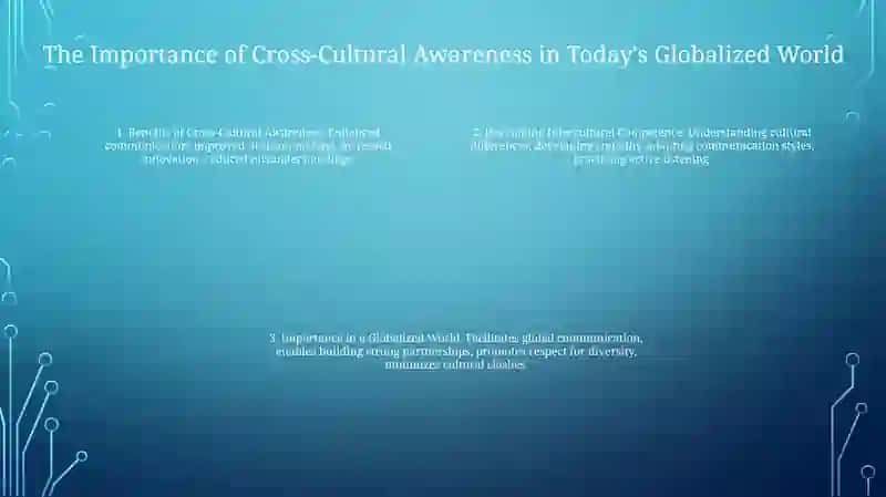Cross-Cultural Awareness And Intercultural Competence 3