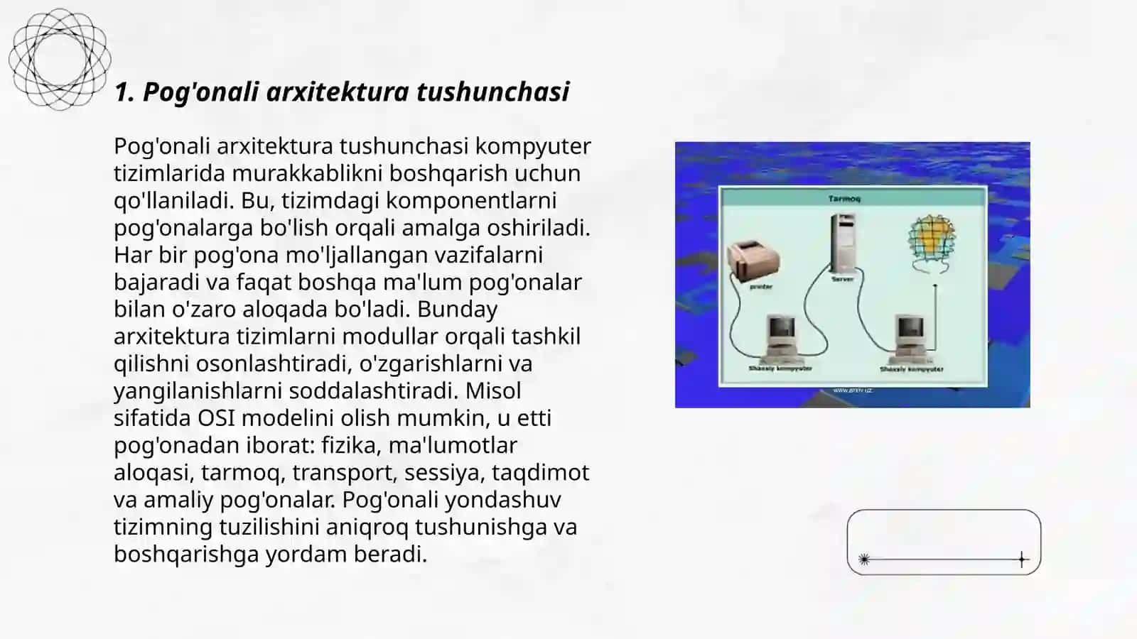 Pog'onali arxitektura tushunchasi 3