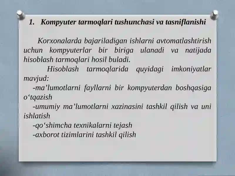 TARMOQLITEXNALOGIYALAR VA INTERNET XIZMATLARI 3