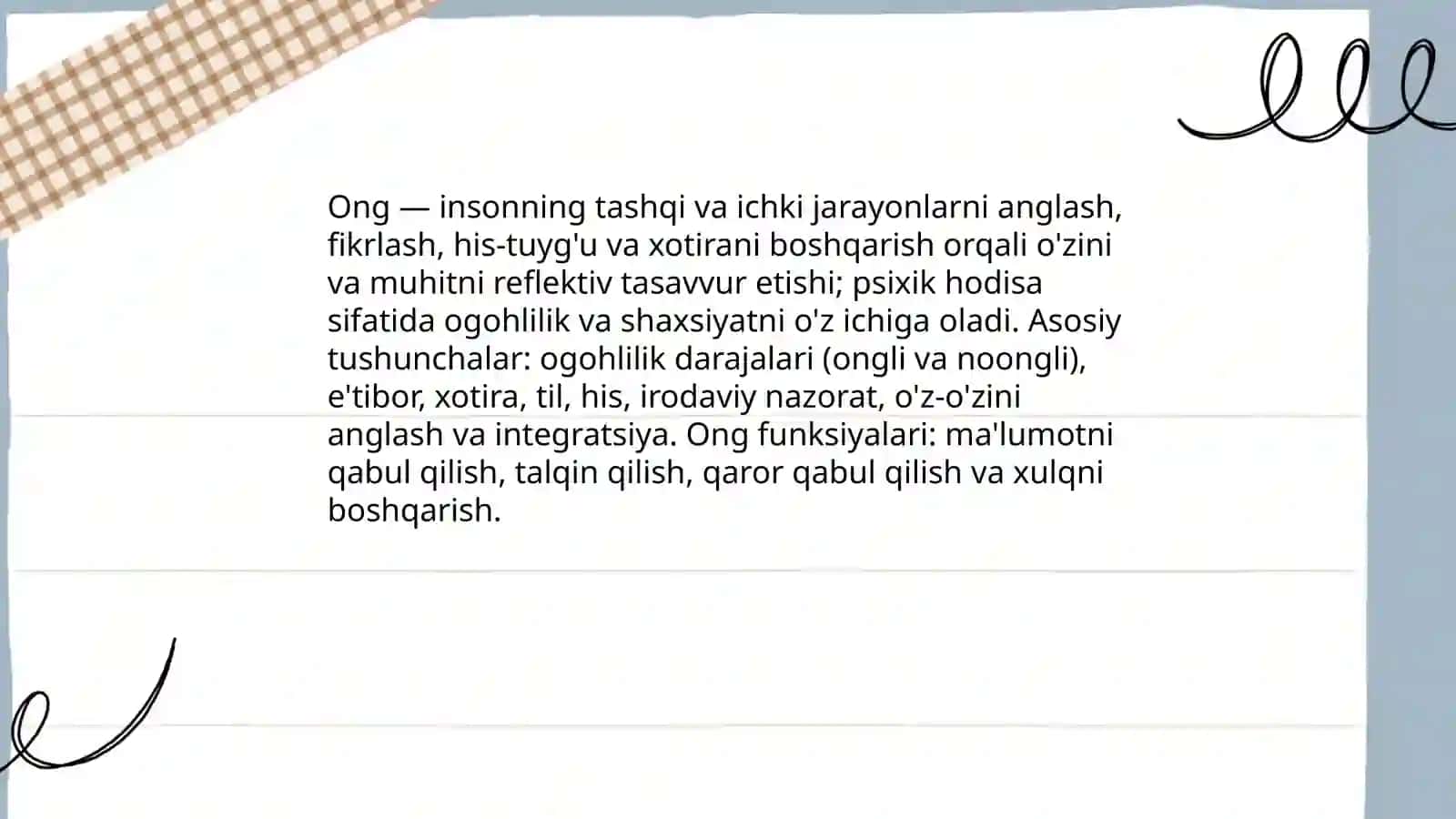 Ong haqida tushuncha va uning xossalari 3