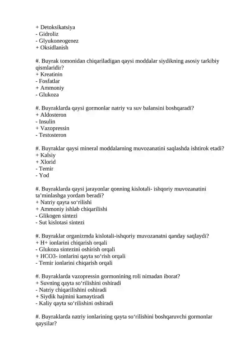 Buyrak biokimyosi 3