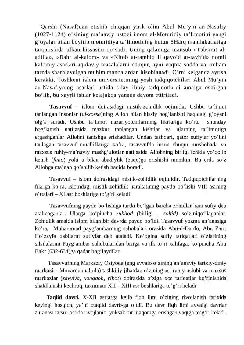 Tasavvuf va Hozirgi Zamon 3