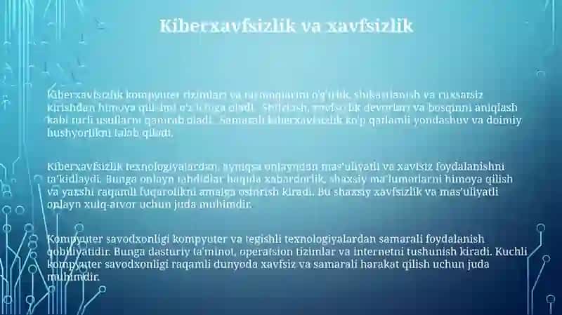 Kompyuter savodxonligi 3