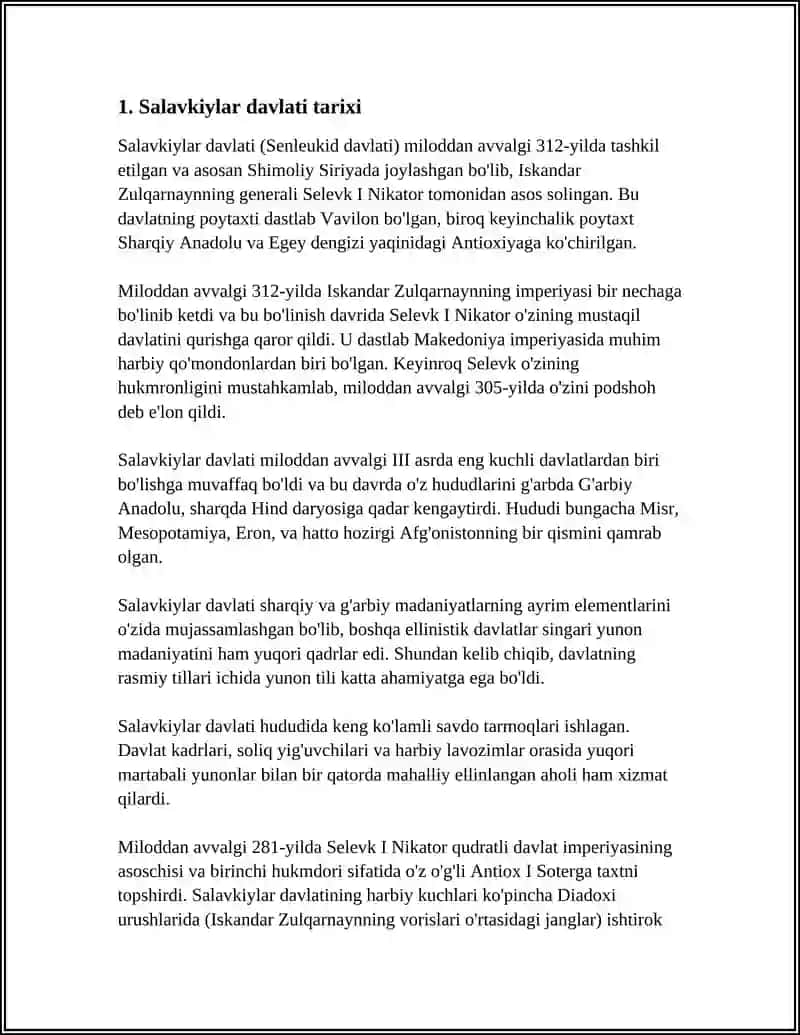 REFERAT Mavzu: SALAVKIYLAR DAVLATI 3