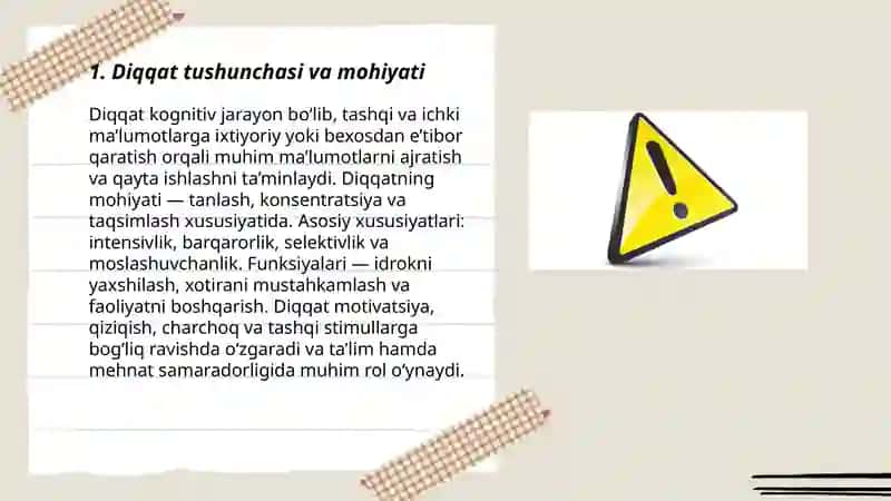 Diqqat tushunchasi va mohiyati 3