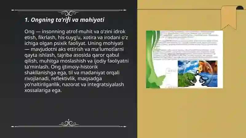 Ong haqida tushuncha va uning xossalari 3