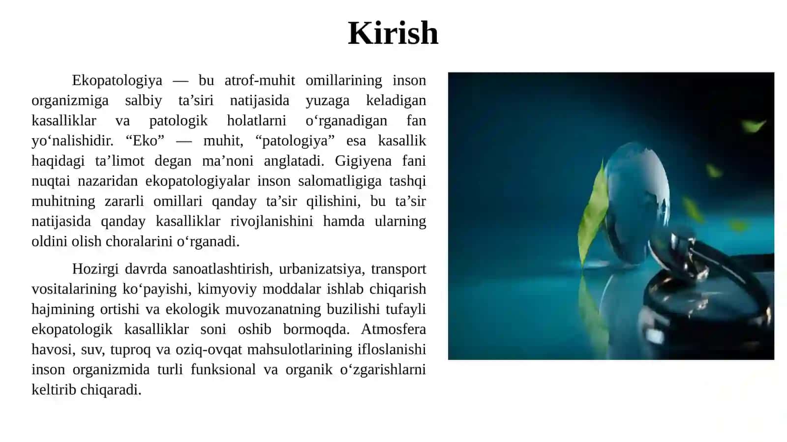 Ekopatologiyalar haqida tushuncha. 3
