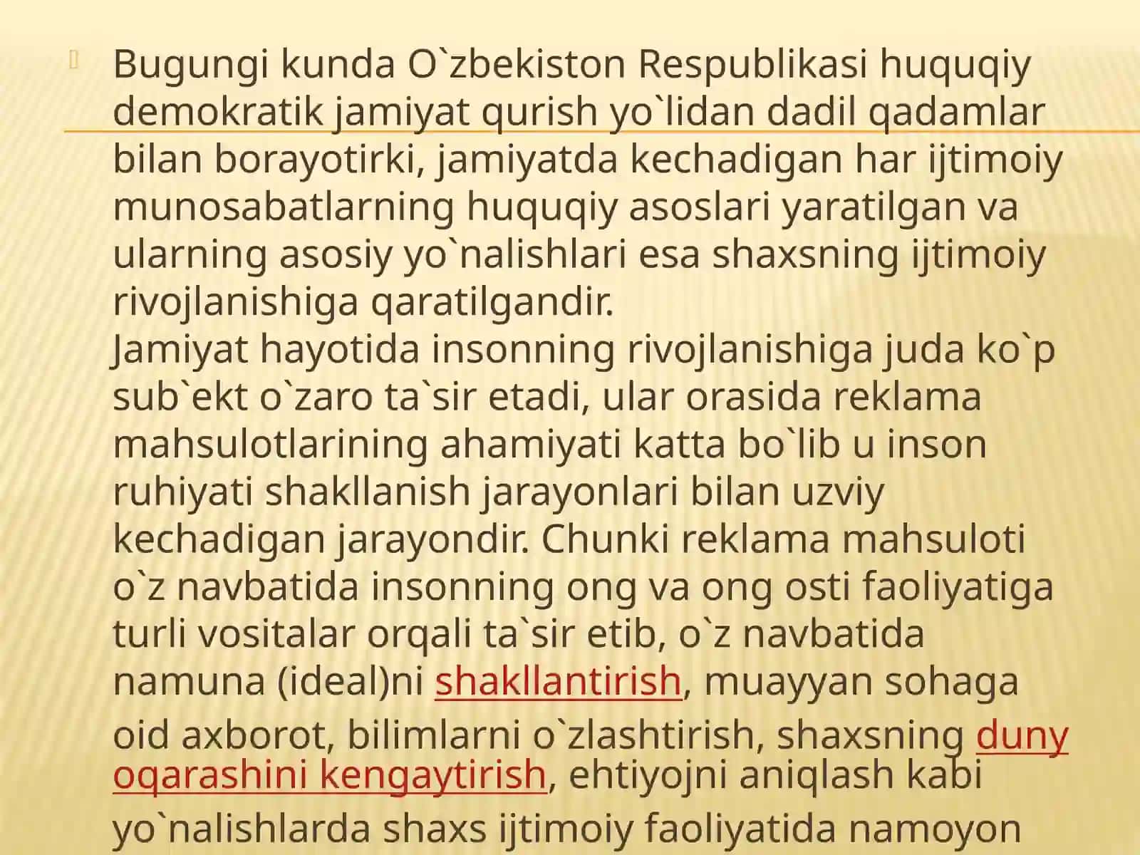 Reklamaning Ijtimoiy mazmun va mohiyati 3