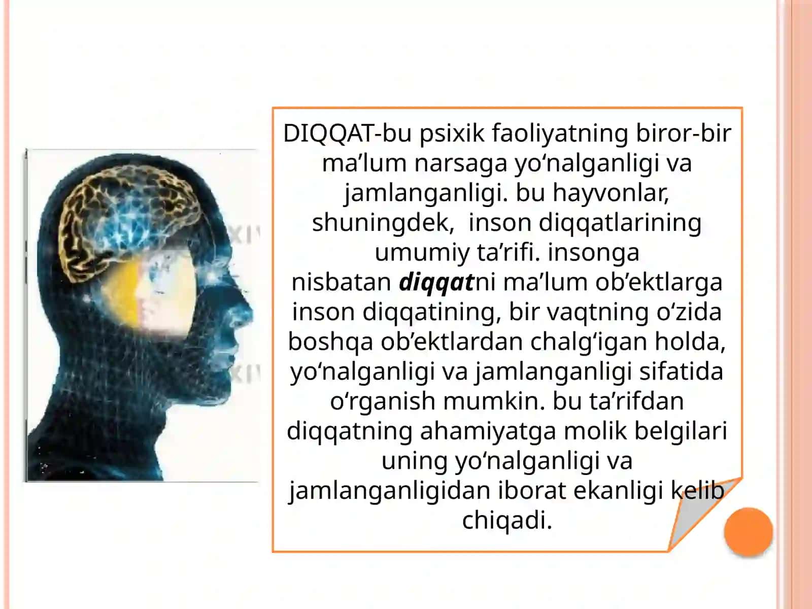 Diqqatning nerv fiziologik asoslari 3
