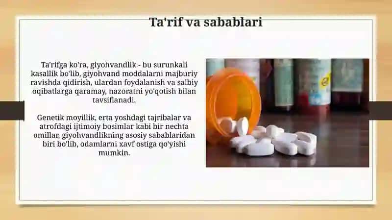 Narkomaniya va uning asoratlari 3
