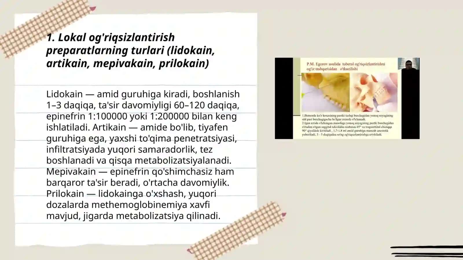 Lokal og'riqsizlantirish preparatlari 3