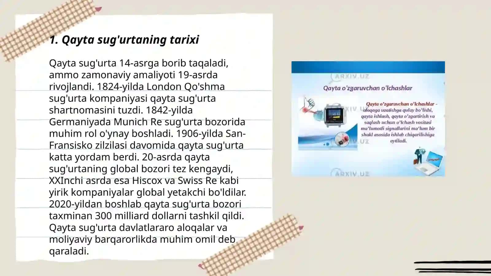 Qayta sug'urta qilish asoslari 3