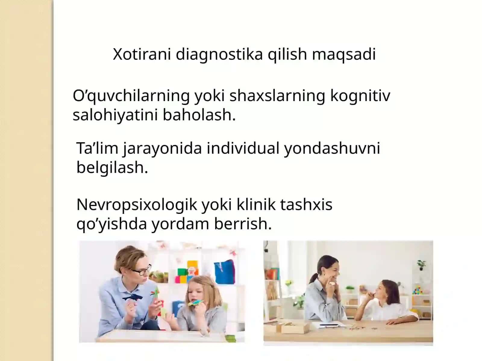 Xotira-diagnostika qilish metodlari 3