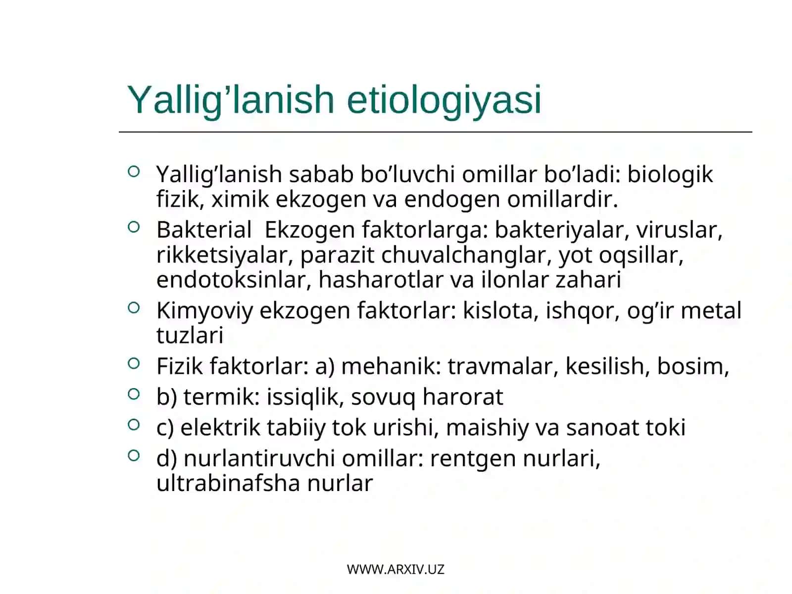 Yallig’lanishning biologik mohiyati 3