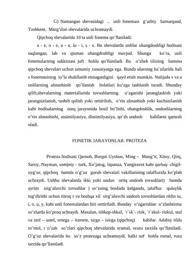 Shevalarning fonetik xususiyatlari 3