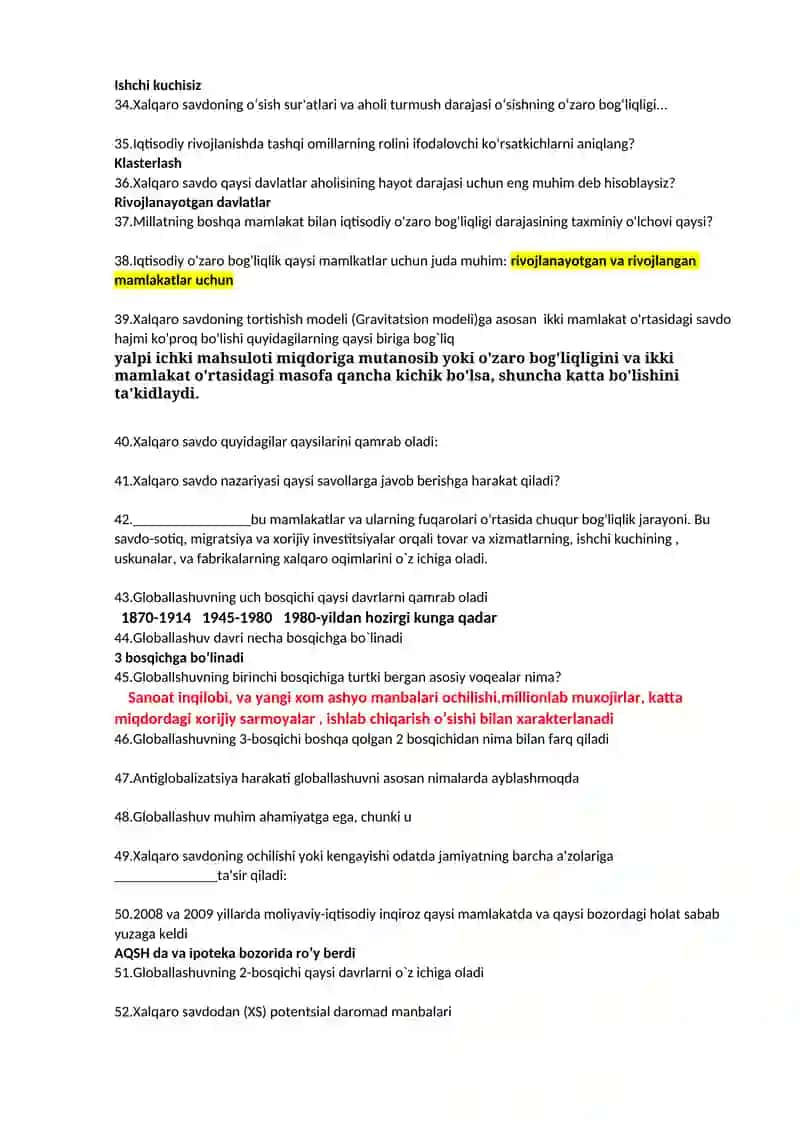 International Economic Relations 3