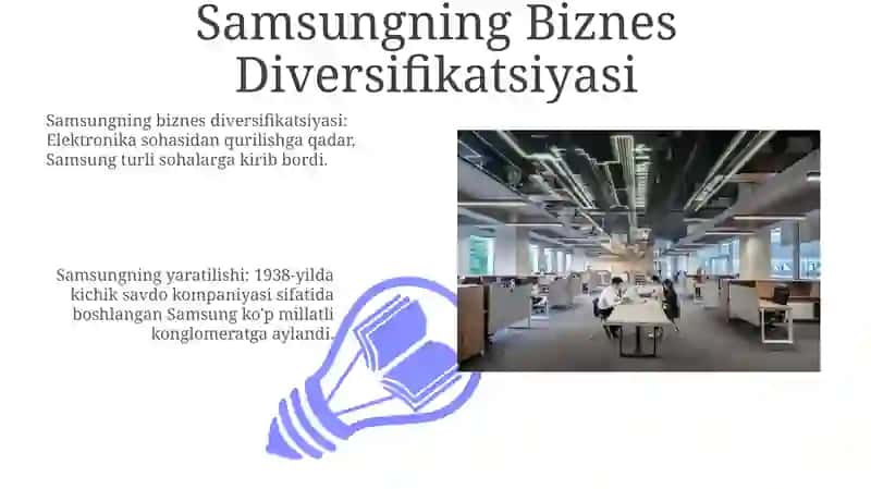 Samsung kompaniyasining yaratilishi va Kompaniyaning swot tahlili 3