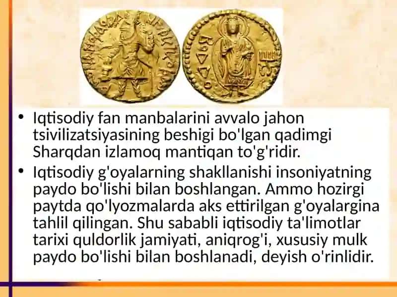 Qadimgi Dunyo iqtisodiy g'oyalari 3