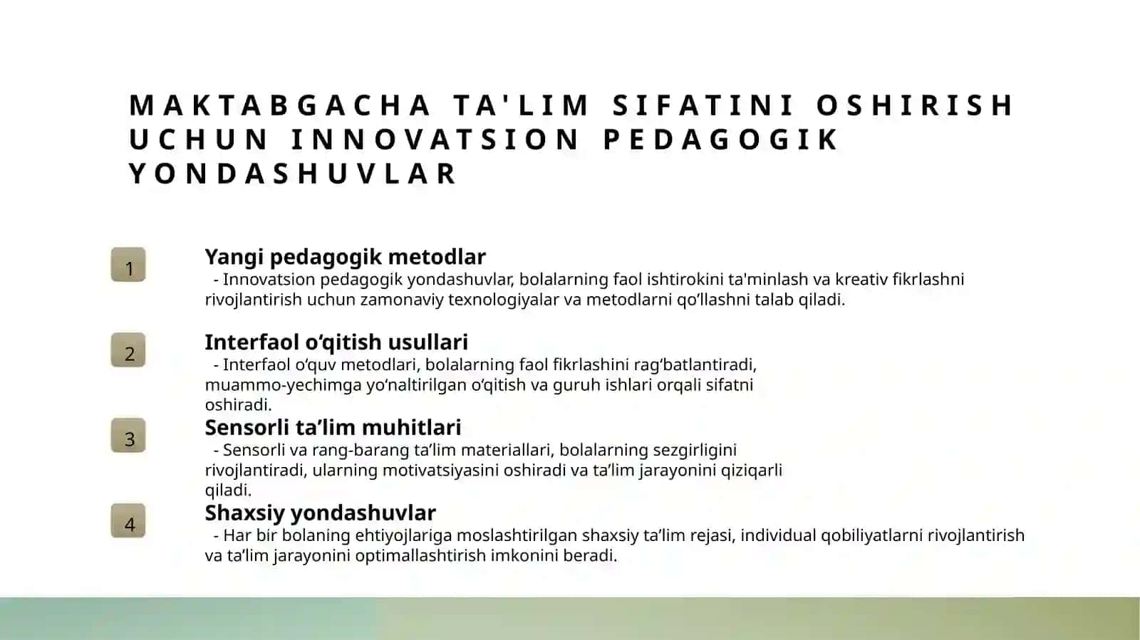 Maktabgacha talimni rivojlantirish va moliyaviy taminlash 3