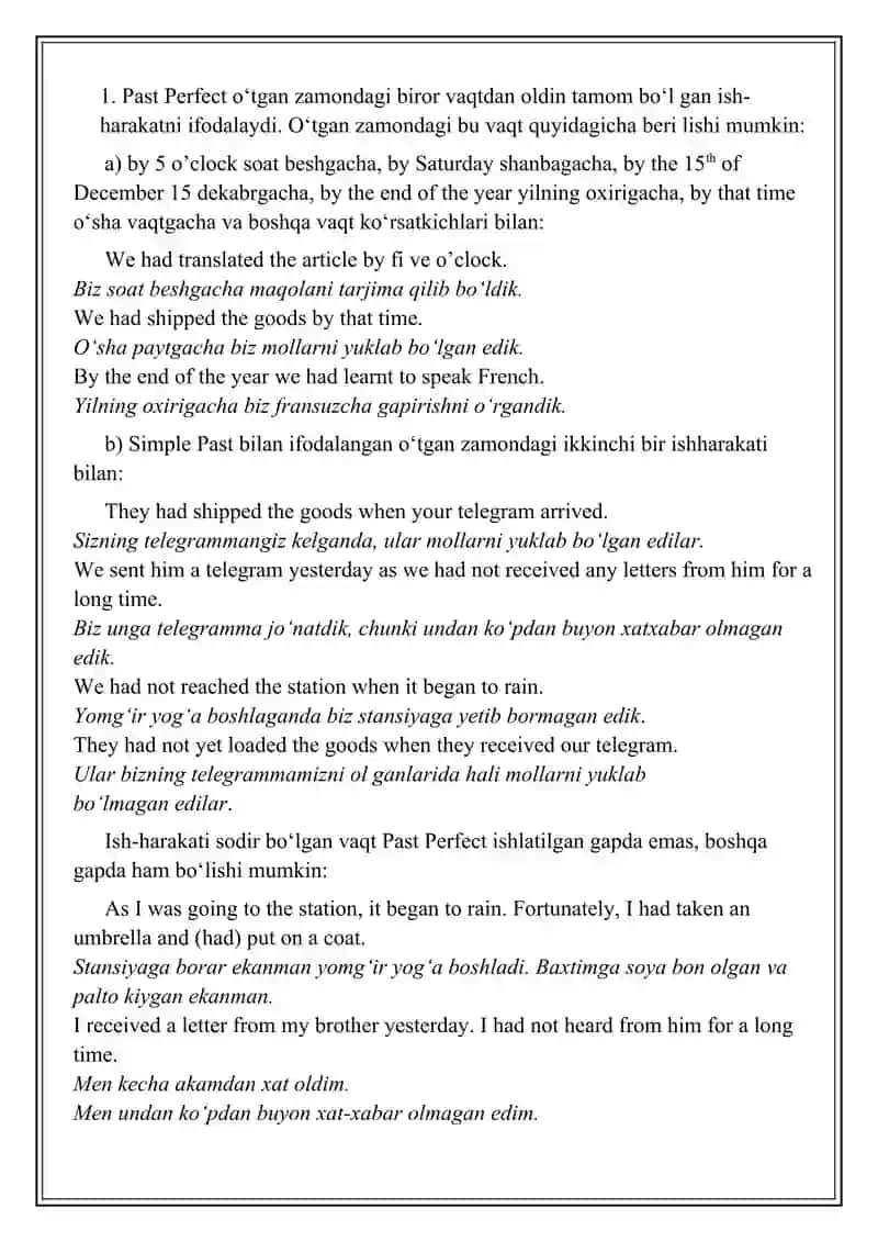 Perfect Tense 3