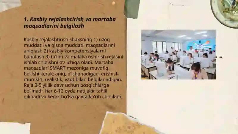Kasbiy rejalashtirish va martaba maqsadlarini belgilash 3