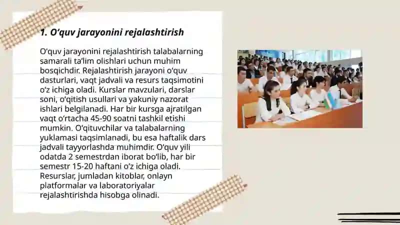 Oʻquv- tarbiya jarayonini loyihalash 3