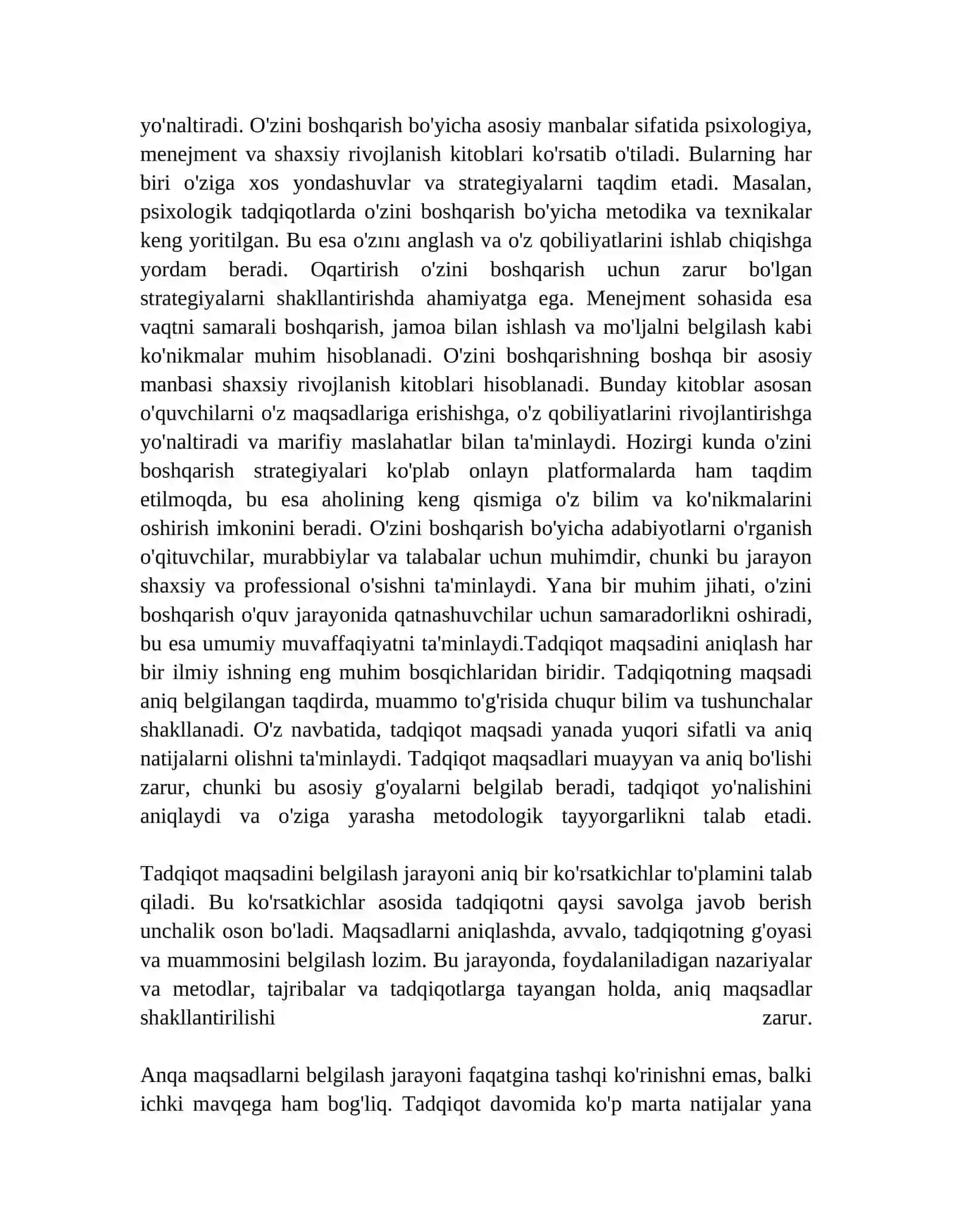 O'zini o'zini boshqarish 3