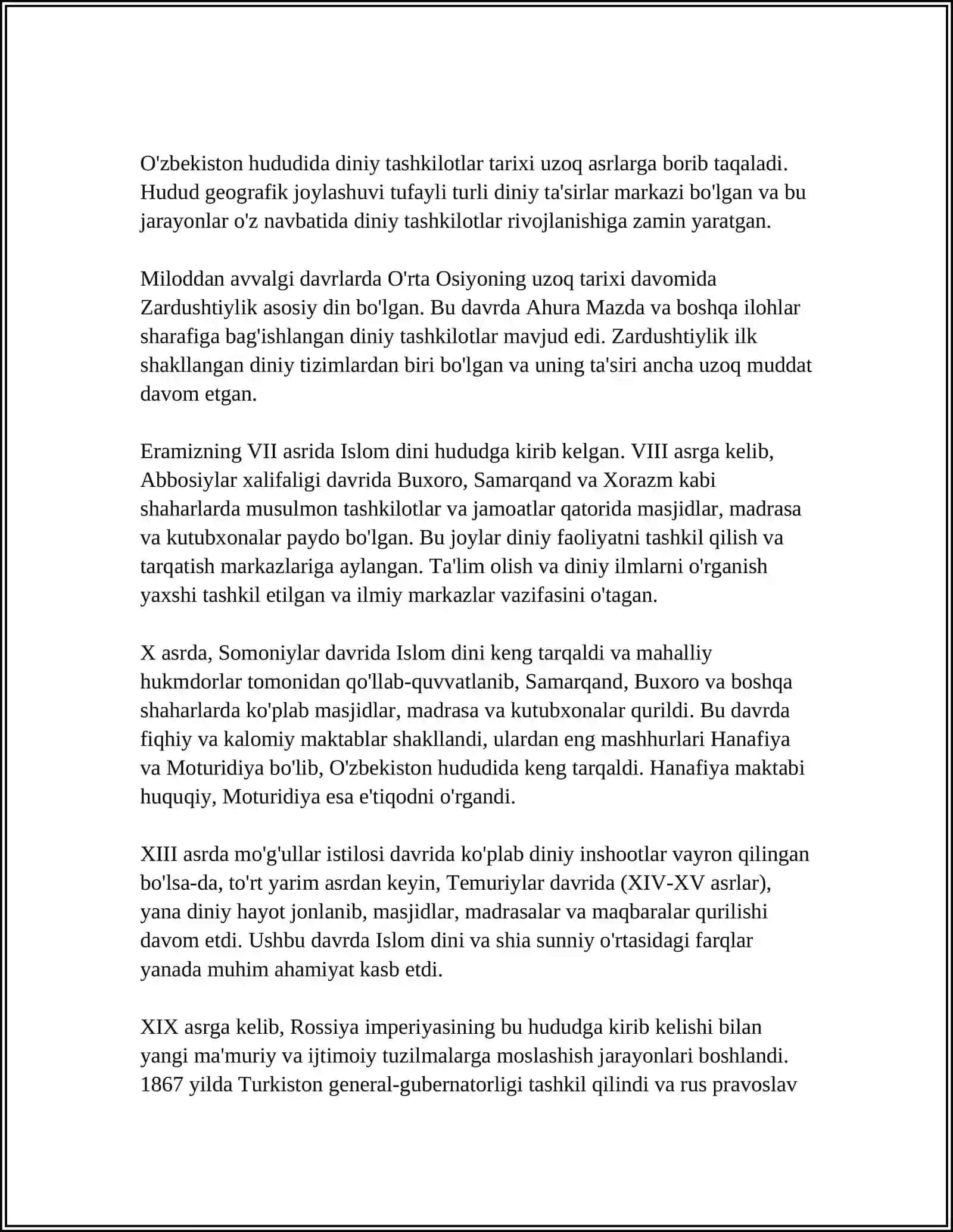 TALABALAR BILAN OZBEKISTONDAGI DINIY TASHKILOTLARGA BORISH 3
