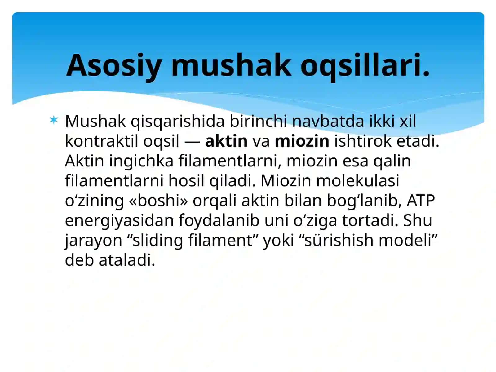 Mushak qisqartirish apparati oqsillari 3