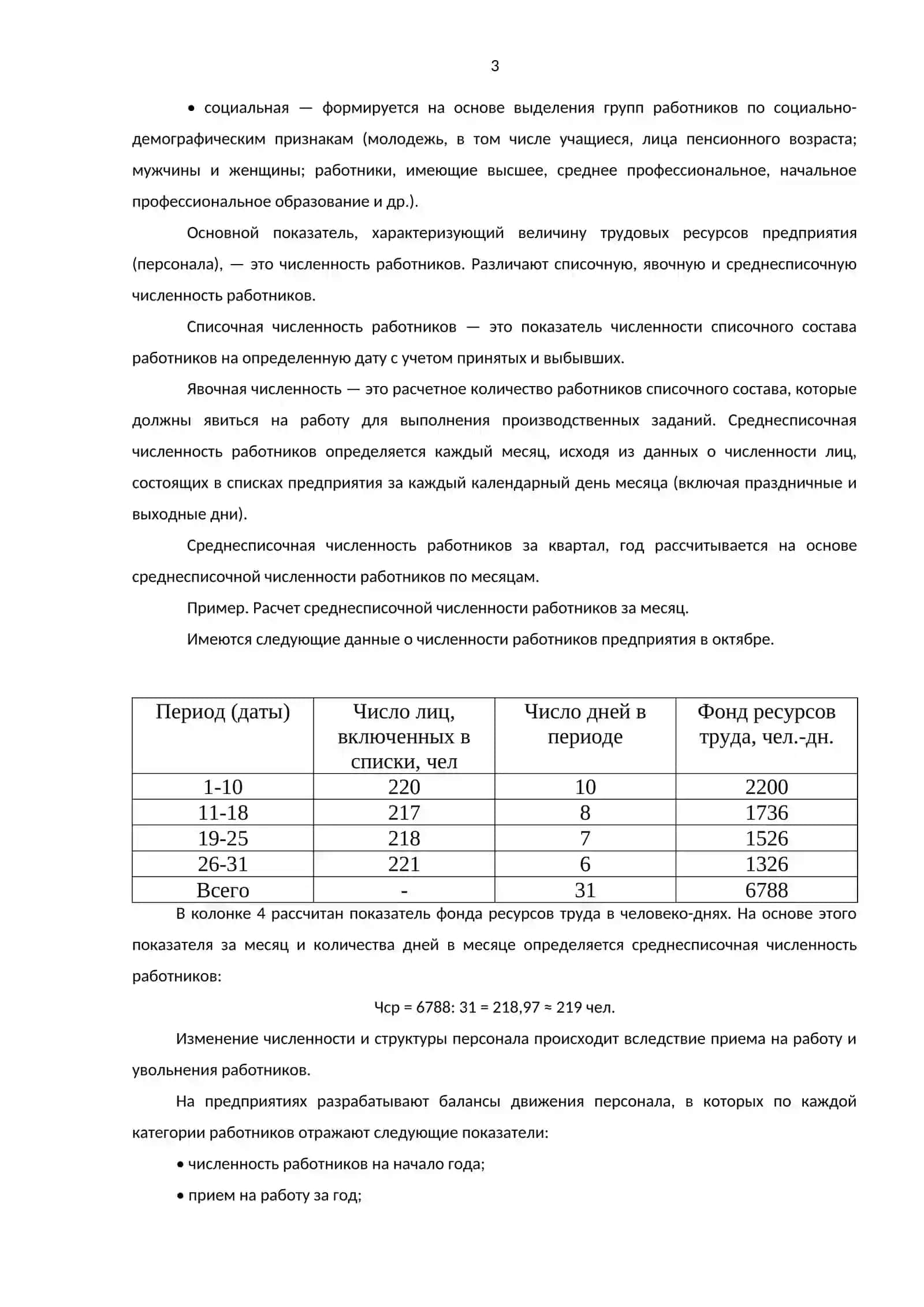 Трудовые ресурсы предприятий 3