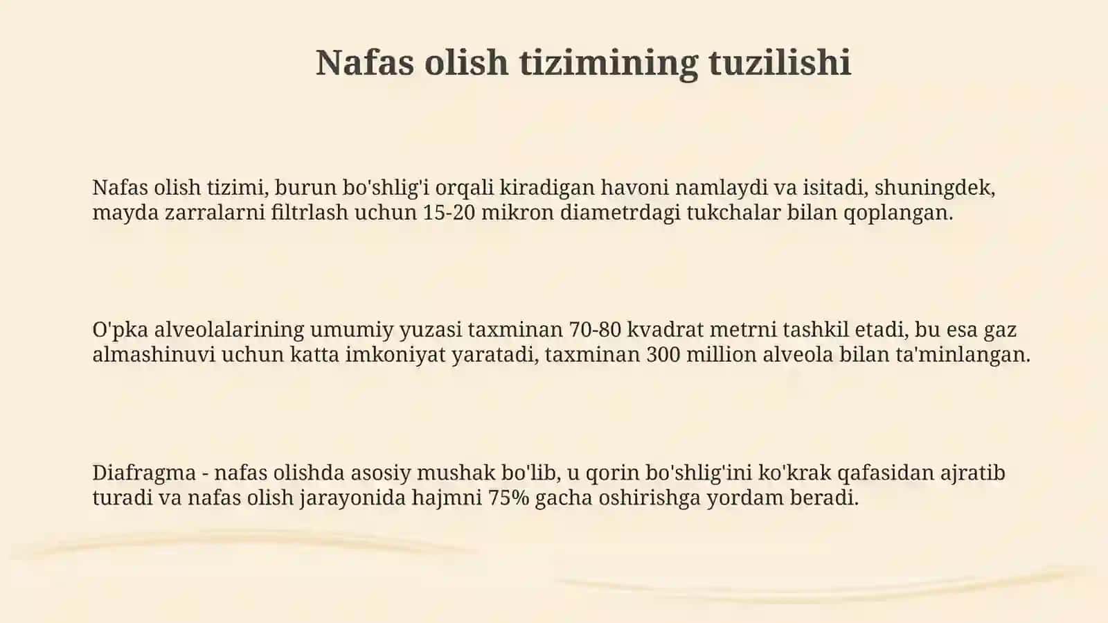 Nafas olish aʼzolari tizimi 3