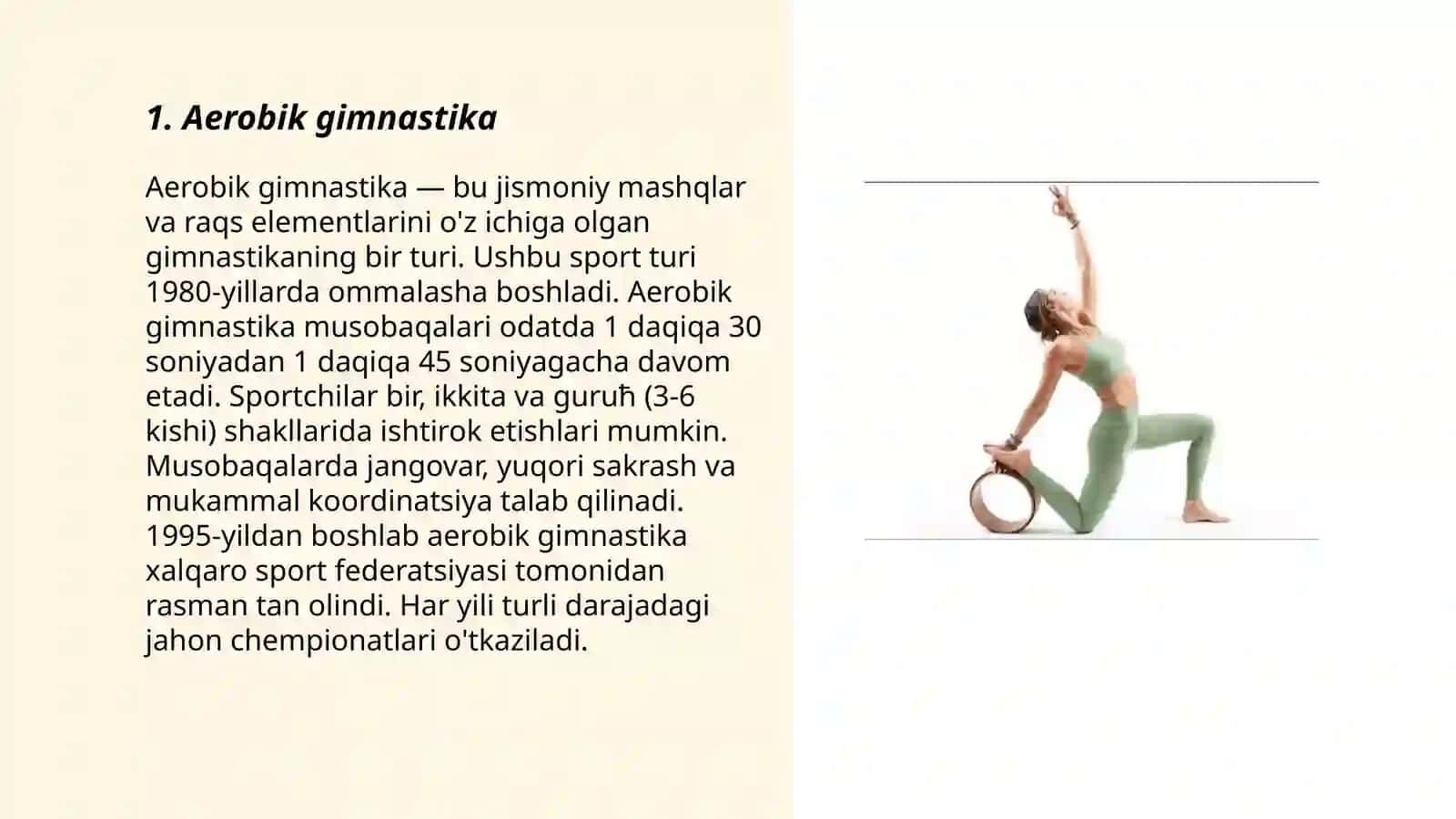 Aerobik gimnastika 3