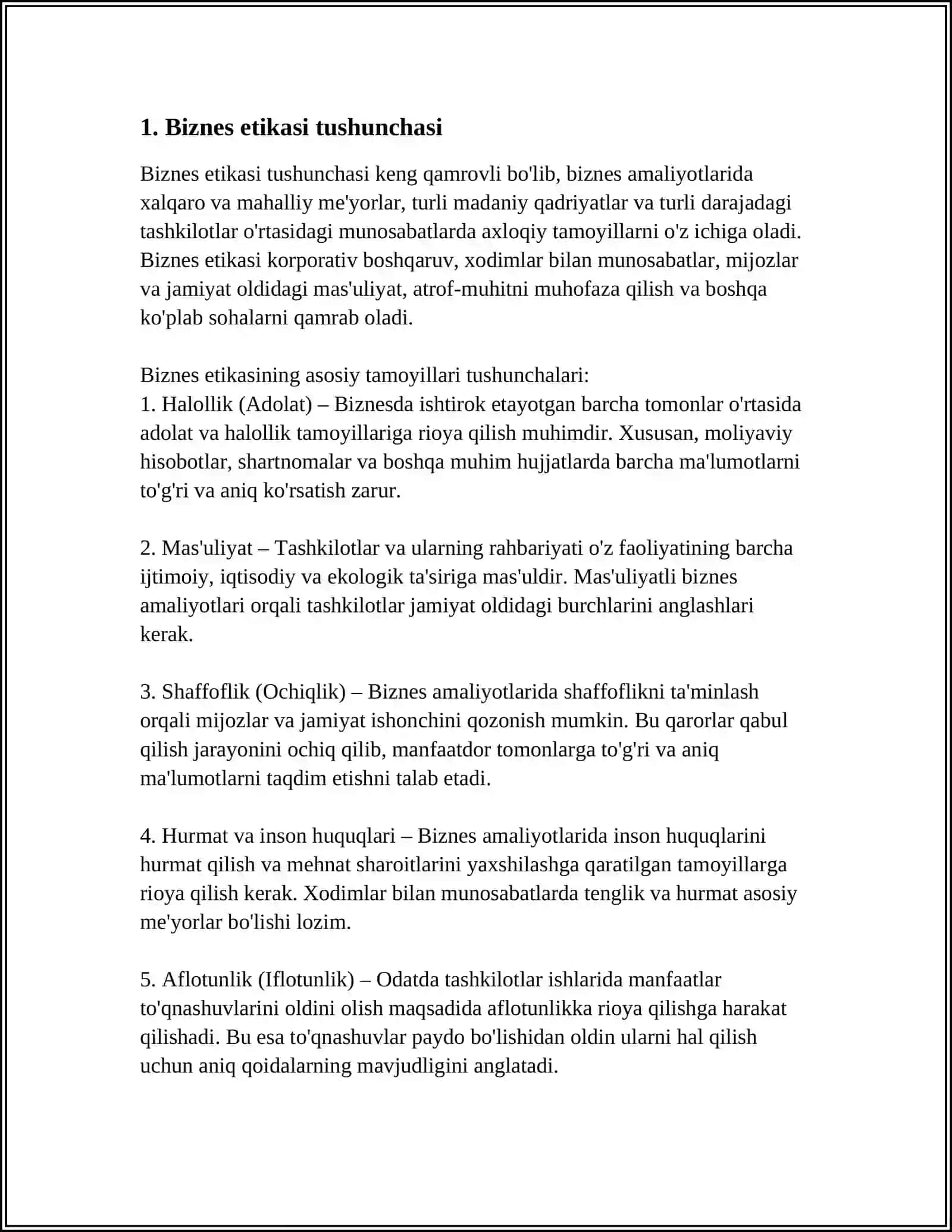 BIZNES ETIKASI 3
